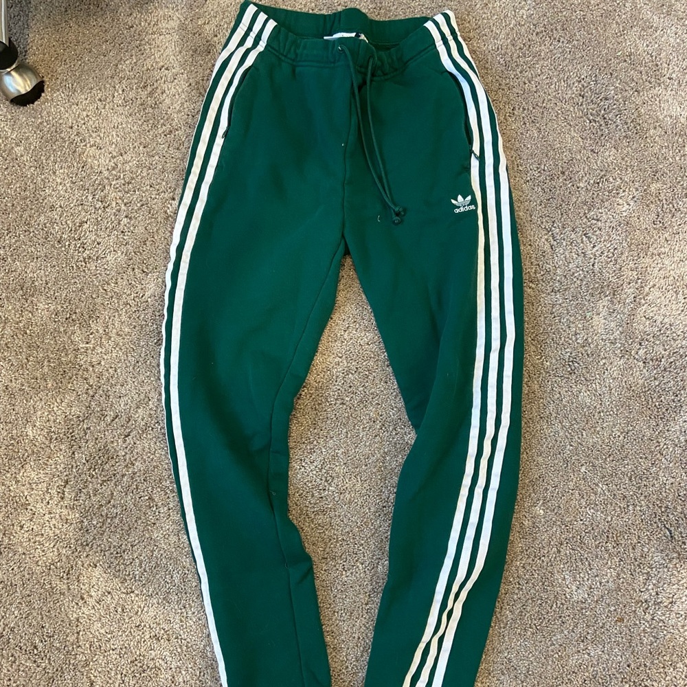 Adidas green jogger